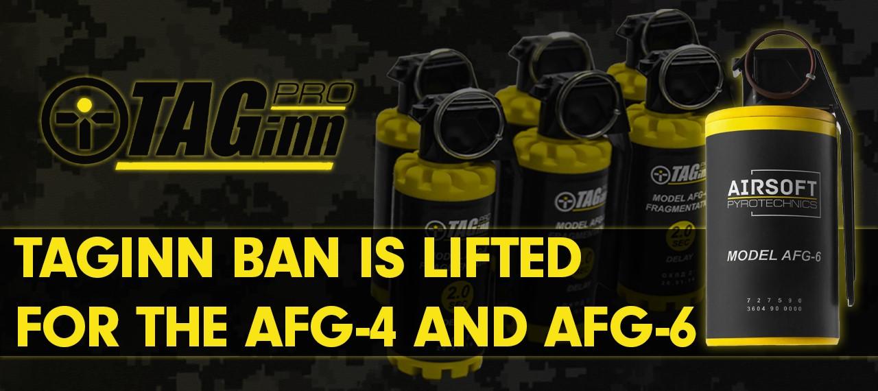TAGinn Ban is Lifted for AFG-4 and AFG-6